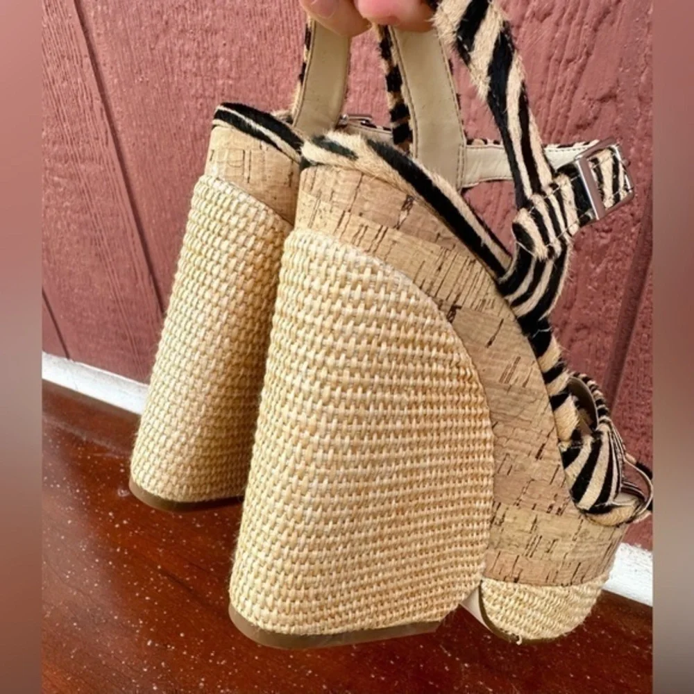Jessica Simpson Jirie Zebra Print Platform